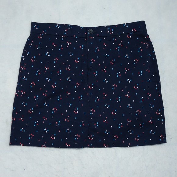 croft & barrow Pants - Croft & Barrow Skort Skirt Women's Size 14 Multicolor Regular Fit Cotton Stretch